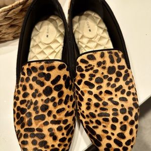 BIRDIES Cheetah calf hair loafers size 11. Only worn 2x. Originally $148